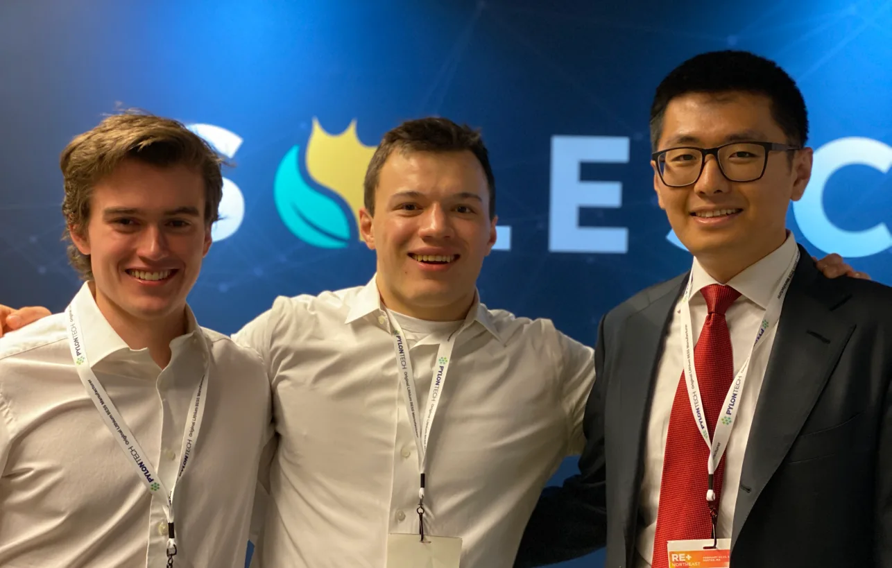 Solesca cofounders, left to right: Brendan Devine, Sam Schierloh, Tom Yao.